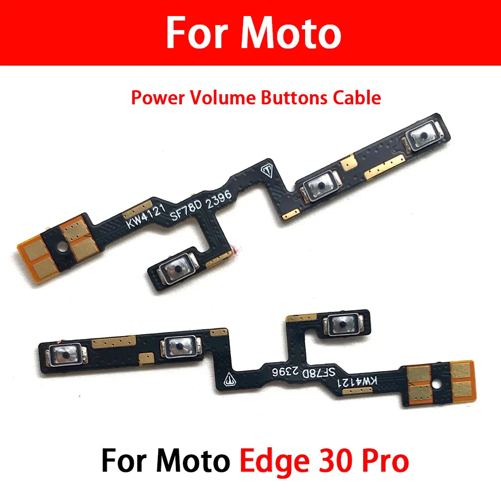 Power Switch On/Off Button Volume Key Button Flex Cable For Moto Edge 20 Lite Pro Edge 30 Fusion Neo Ultra