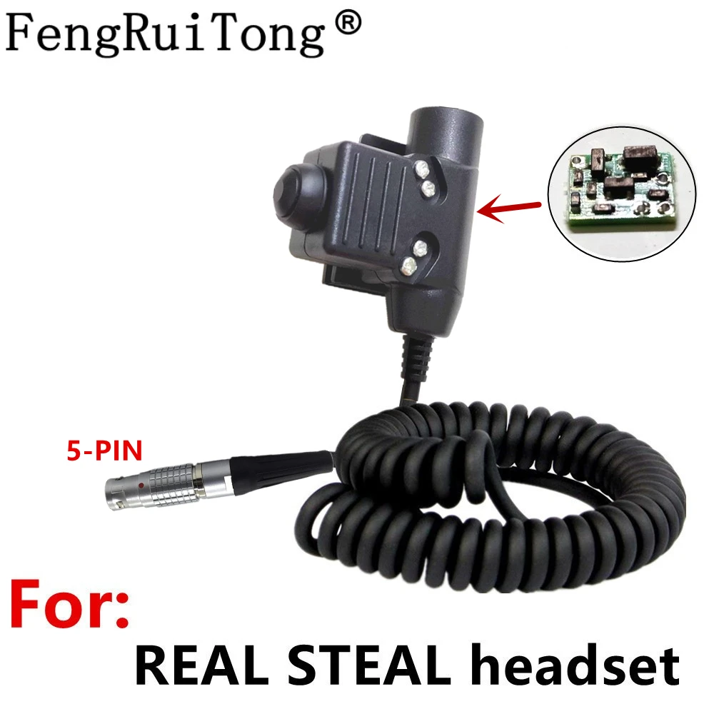 

Tactics U94 PTT AMPLIFIED version for Selex H4855 Radio Bowman for REAL STEAL headset 3M comtacs/MSA Dynamic MIC headset