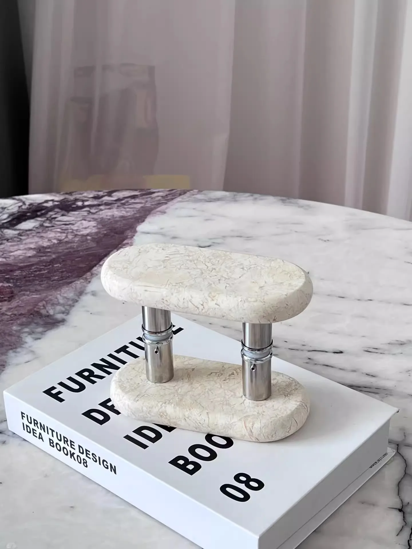 

Ручка для двери из натурального мрамора в стиле лайт-люкс, европейский стиль, современная простота, для домашнего использования, для шкафов и ящиков, декоративная ручка для двери