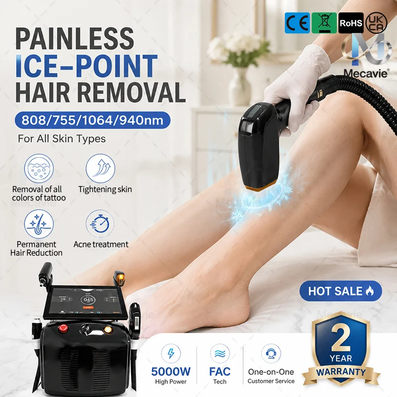 4In1 5000W Five Waves Multifunctional Beauty Machine,Diode Pico DPL RF,Skin Rejuvenation,Hair & Tattoo Removal Salon Equipment