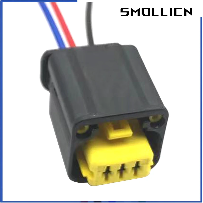 1 Set 3 Pin FCI Auto Crankshaft Sensor Plug 1801179-1 1801179 Waterproof Electronic Connector For Citroen Peugeot With 15cm Wire