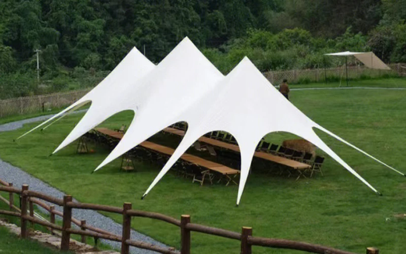 20meter Length Super Large Oxford Canvas Durable Waterproof Four-season Camping Party Sun Shelter Canopy Family Activity Tarp