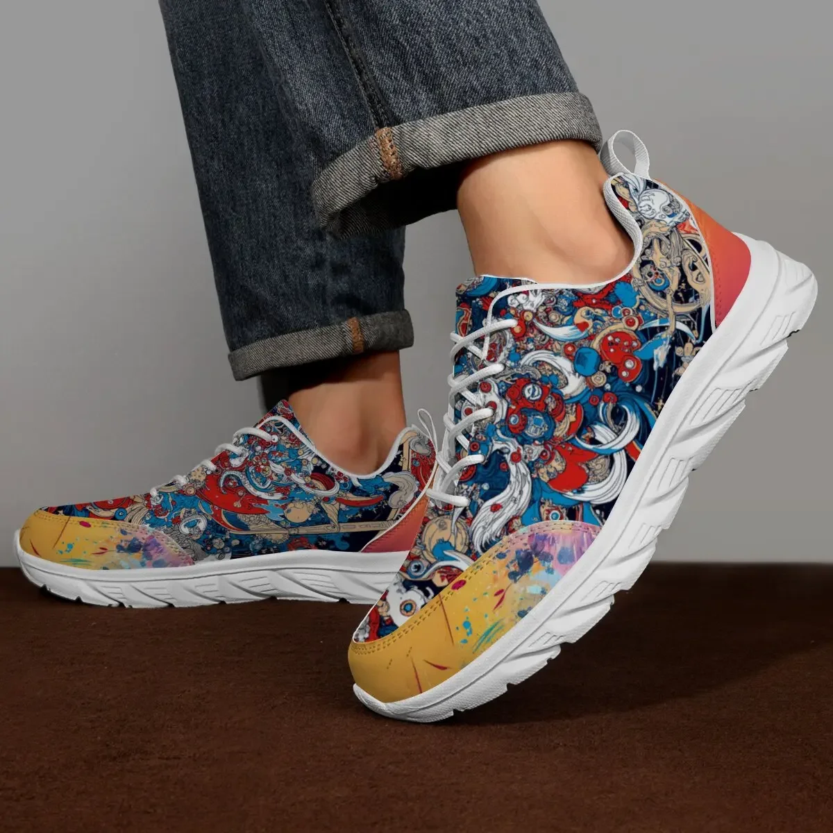 أحذية مسطحة كاجوال للزوجين مقاس كبير، تصميم عصري ومتخصص، أحذية رياضية صيفية كبيرة الحجم