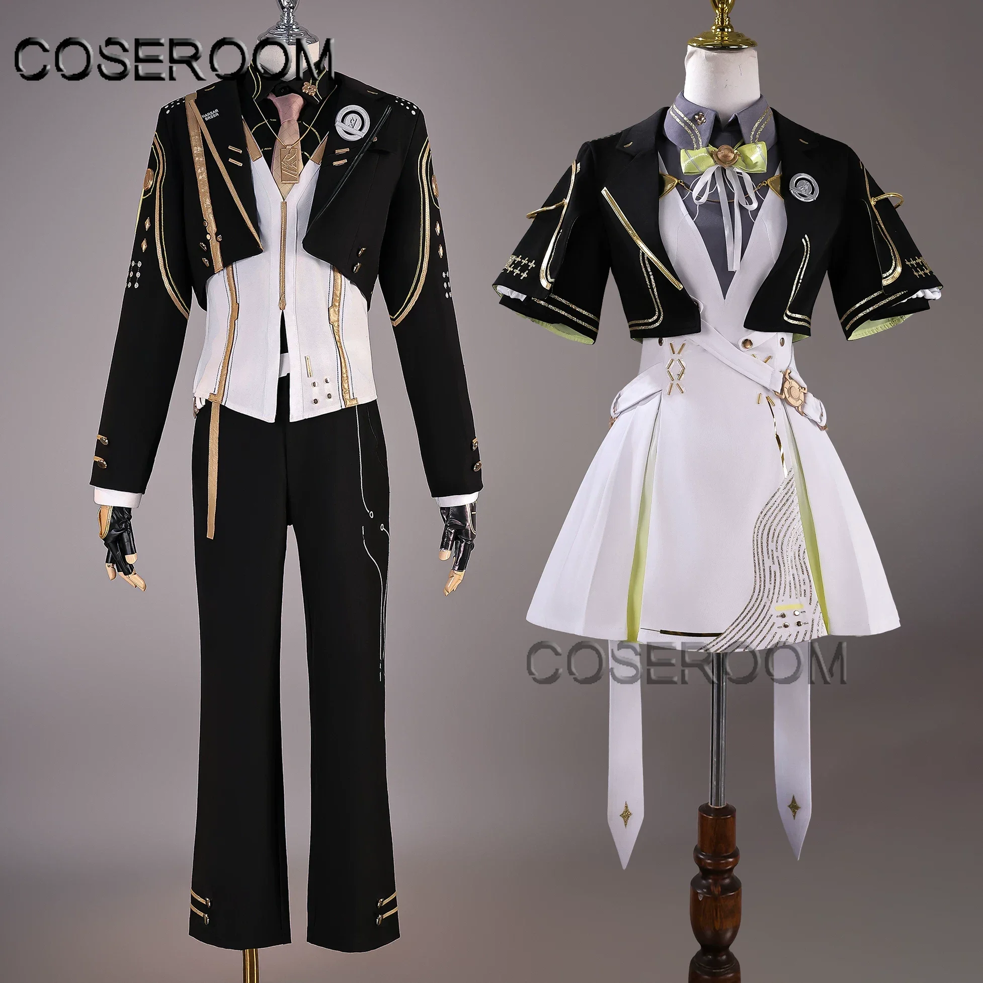 Anime Game Wuthering Waves Wuwa Male Female Rover Cosplay Costume Outfit Carnival Halloween Comic Role Play School Uniform Prop