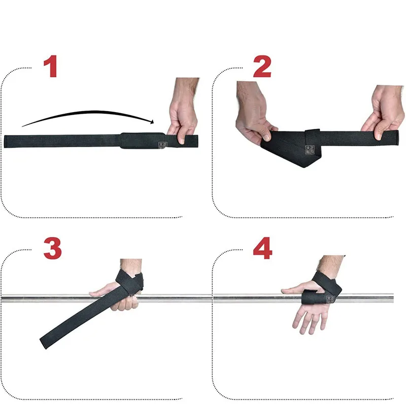 

1 пара нескользящих ремешков для тренажерного зала с гантелями, гири для тренировок, подъемные ремни, оборудование для фитнеса для кроссфита, повязка на запястье, подъемник для тренировок ﻿