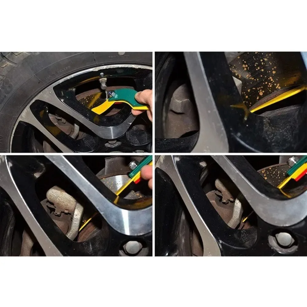 Medidor de espessura da pastilha de freio de automóvel, escala de detecção de desgaste, instrumento de medição de desgaste