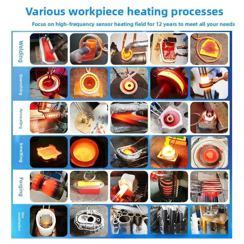 

Small Melting Furnace Annealing Welding Machine Medium Frequency Forging Equipment 15KW-180KW Induction Heating High Quenching