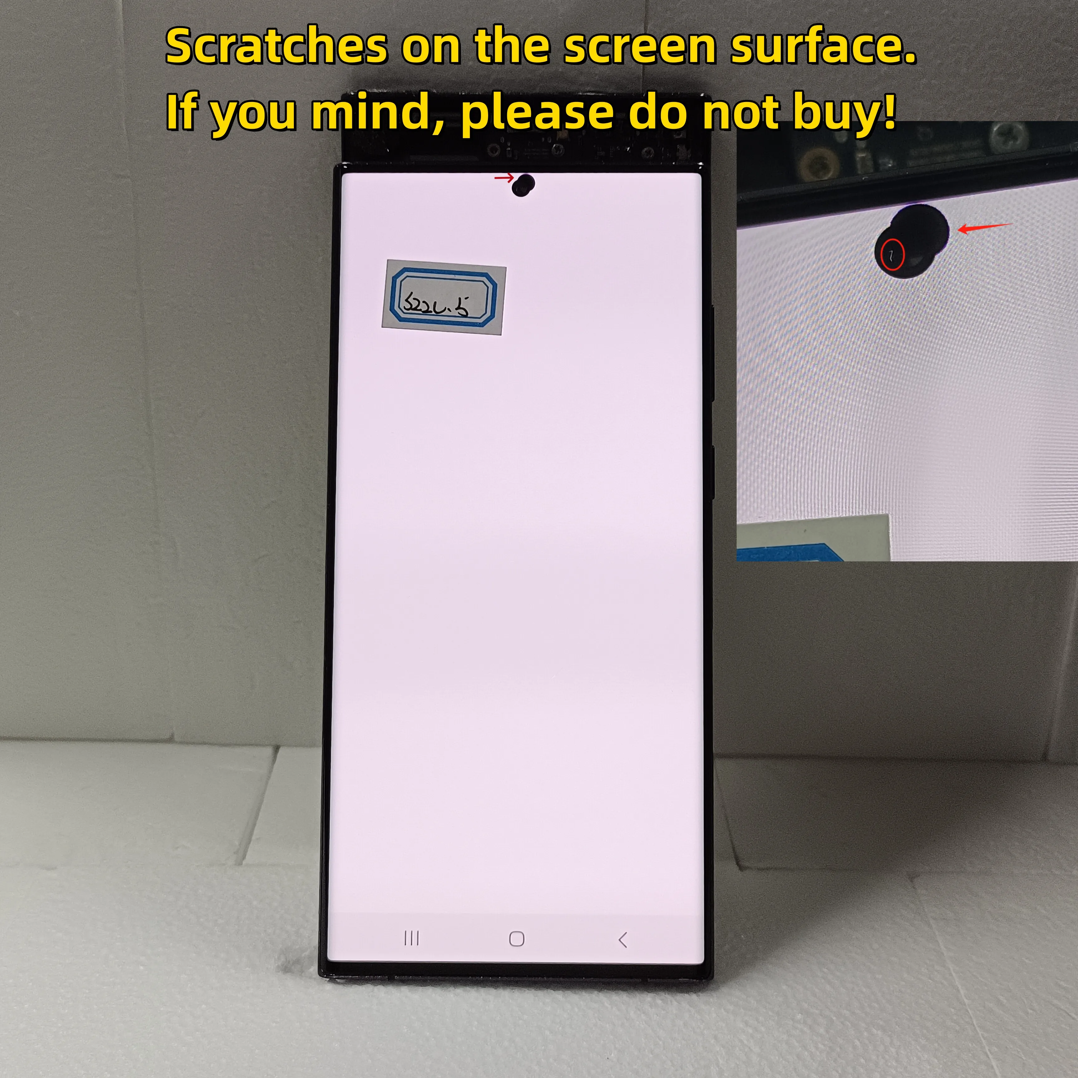 Amoled display lcd tela de toque digitador assembléia 100% teste para samsung galaxy s22 ultra lcd com defitos s908 s908b s908u