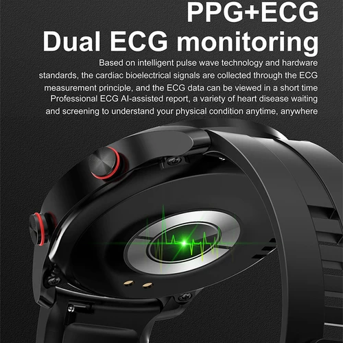 Imagen 2 del producto Reloj inteligente HW20 ECG + PPG con llamadas Bluetooth 2022, reloj deportivo completamente táctil para hombres, rastreador de salud, reloj inteligente resistente al agua para Android IOS