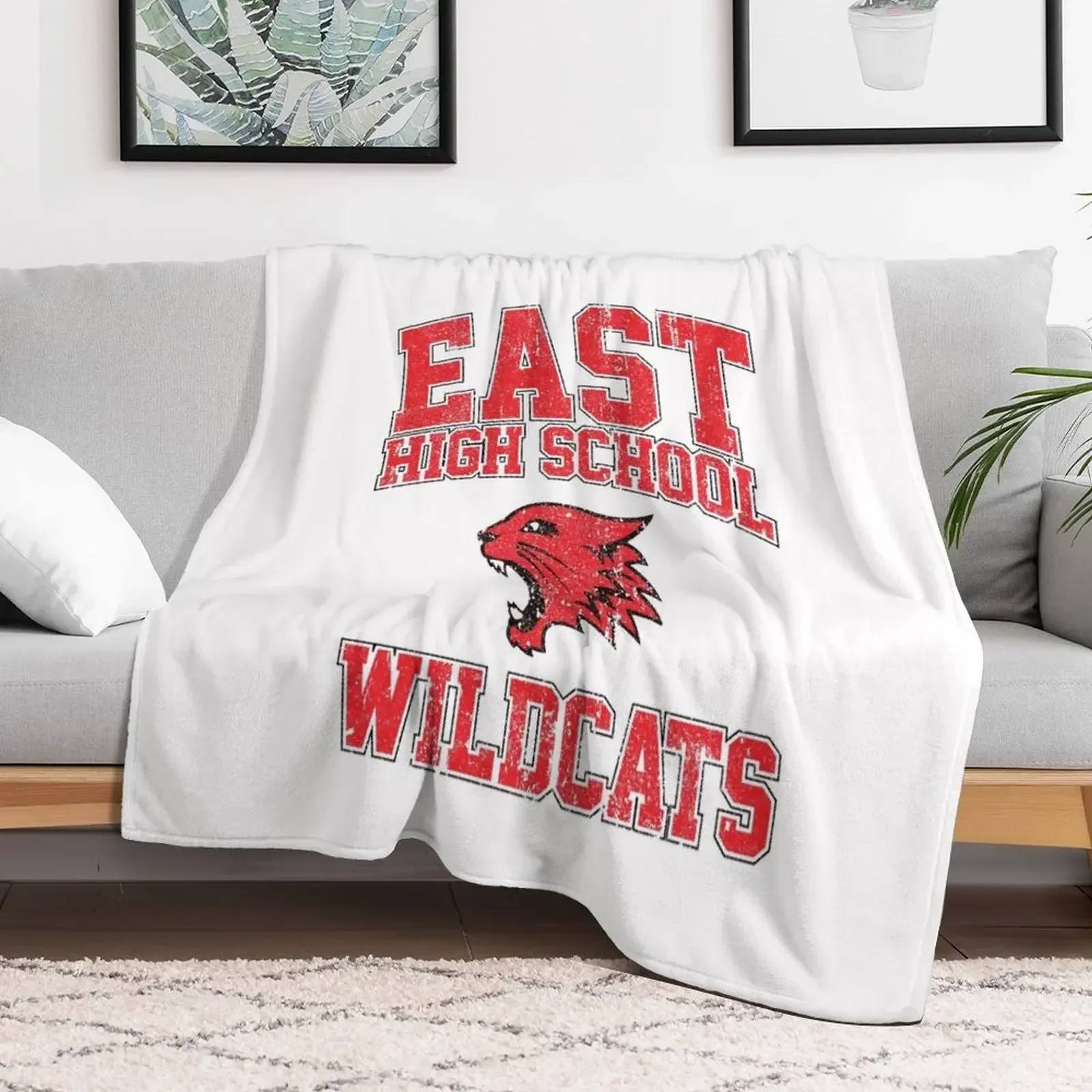 

East High School Wildcats (Variant) Throw Blanket Camping Cute Plaid Blankets Sofas Of Decoration Blankets
