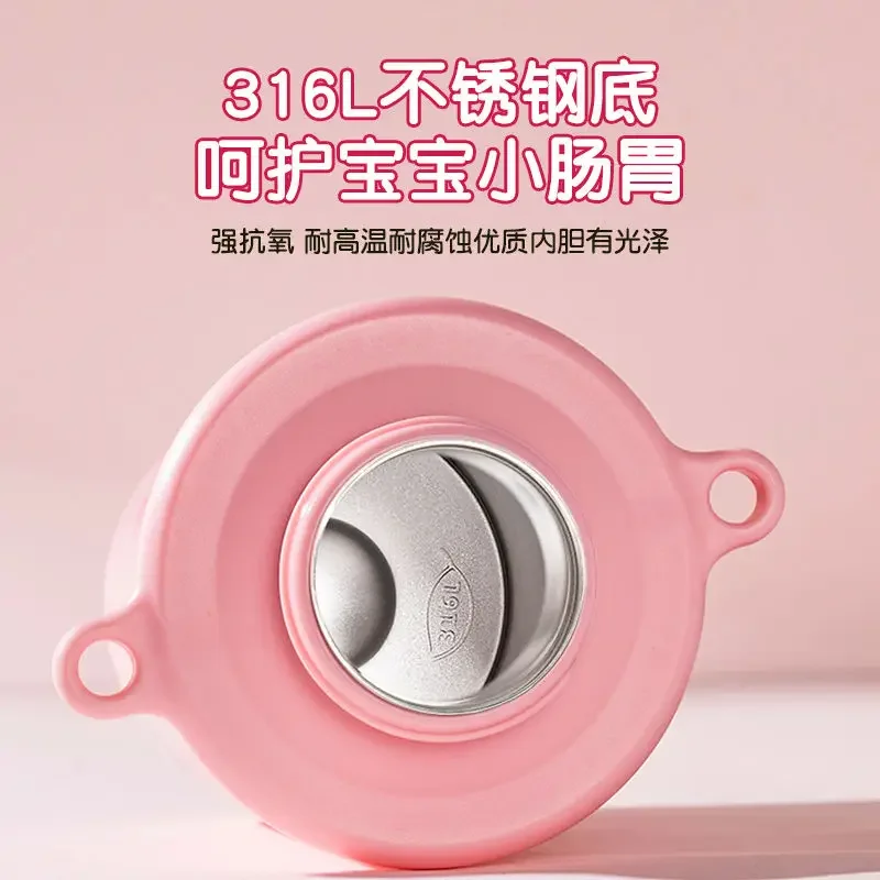 Lotso girls new creative personality cartoon can be carried on the back stainless steel double drink thermos cup holiday gift image 5