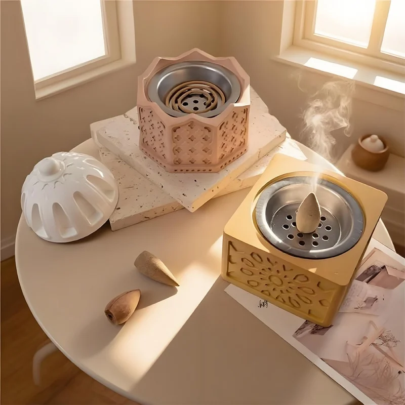 Aromatherapy Stove Candle Cup Silicone Mold DIY Arabic Style