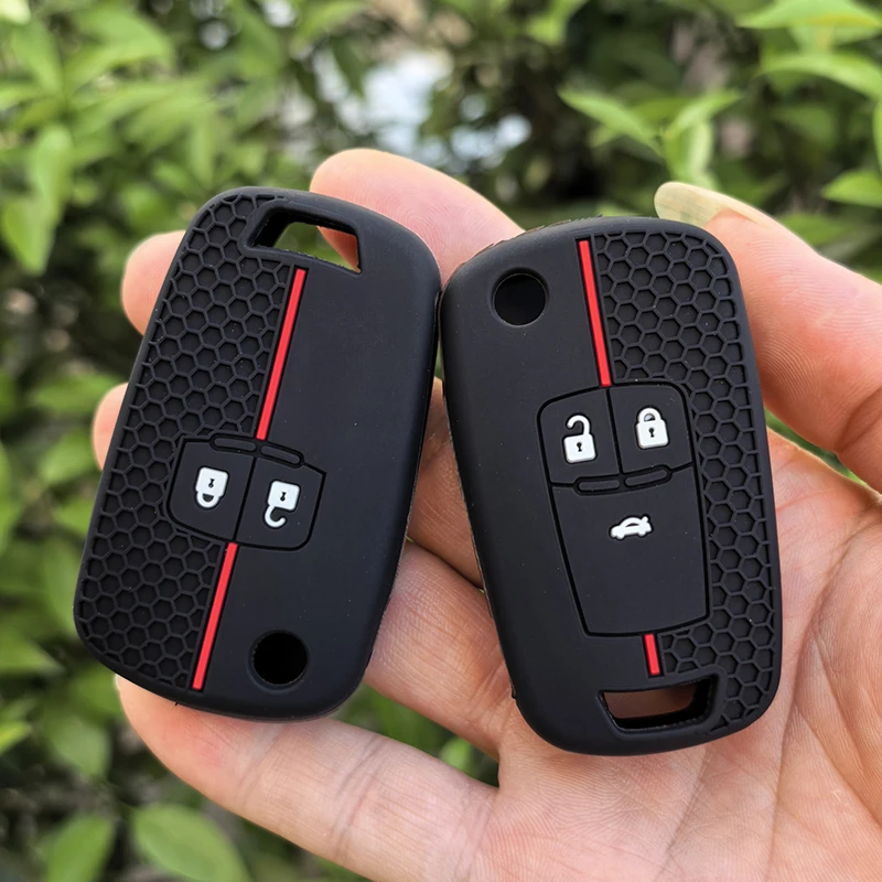Silicone Car Key Cover Case FOB for Chevrolet Cruze Buick Opel Astra Corsa Antara Zafira Meriva Insignia 2/3 Buttons Key Holder