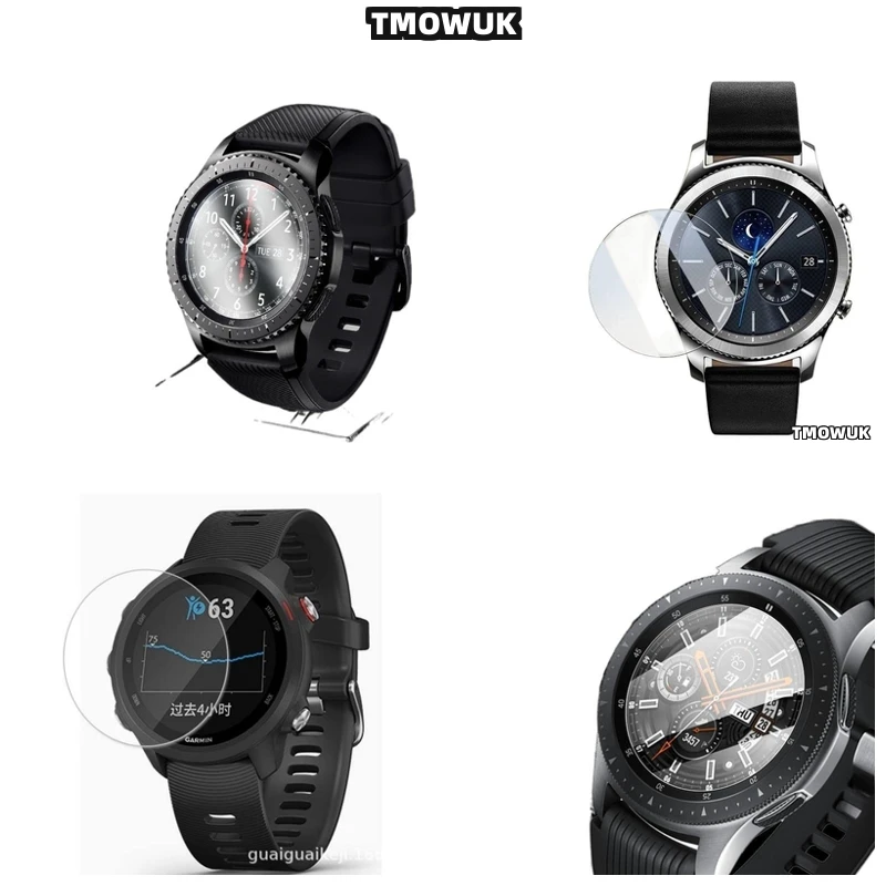 

For Samsung Gear Sport Gear 2 3 4 zero Precision-Cut Tempered Glass Screen guard HD 9H Scratch-Resistant Ultra-Thin
