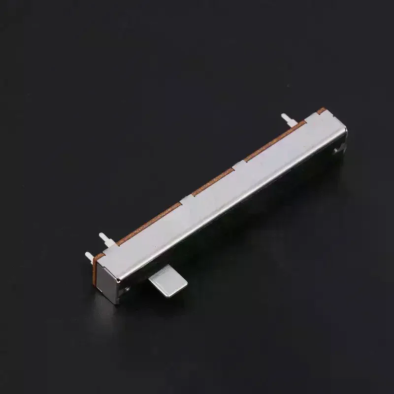88mm 3-Pin Single Potentiometer A10K B10K Straight Slide Potentiometer Mono Channel Mixer Fader Stroke 6MM