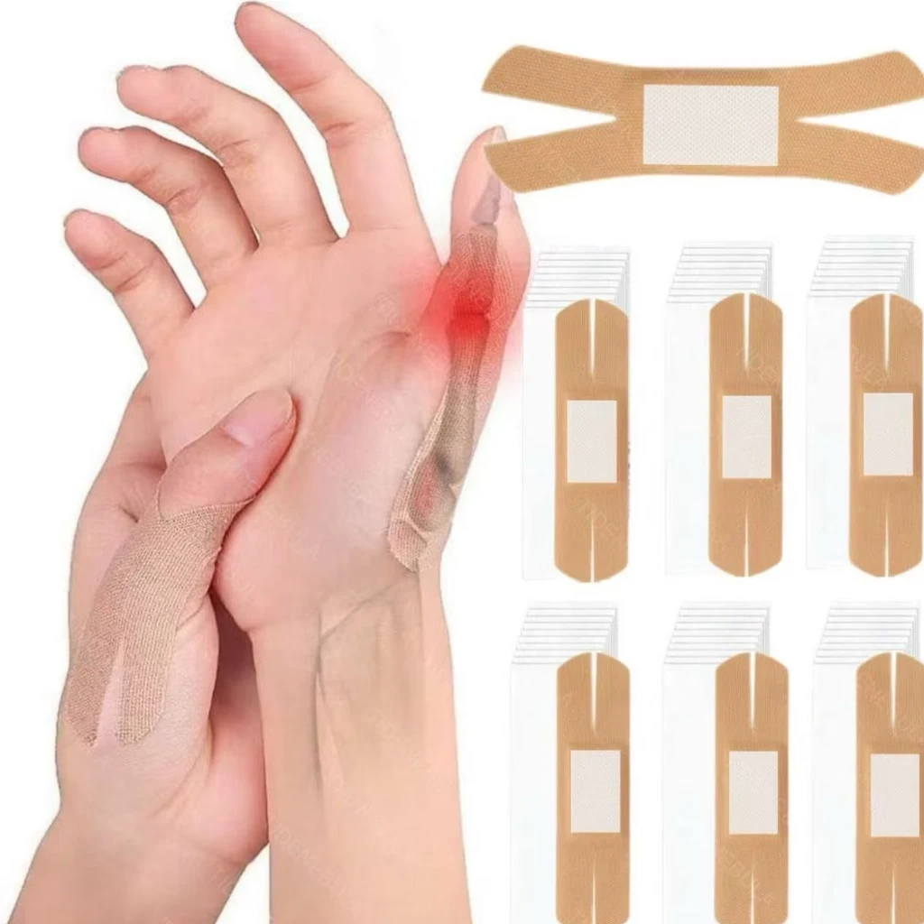 30/80/100/150-teilige Packung X-förmiger Wundverband - Elastischer hämostatischer Verband für Gelenke und Finger, fällt nicht leicht ab.