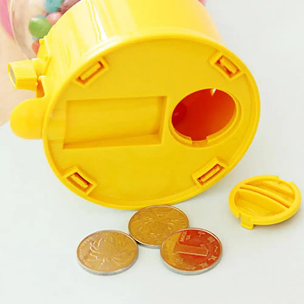 1Pcs Mini Candy Gumball Dispenser Kid Pretend Play Vending Machine Coin Money Saving Box Piggy Bank for Birthday Gift kids Favor