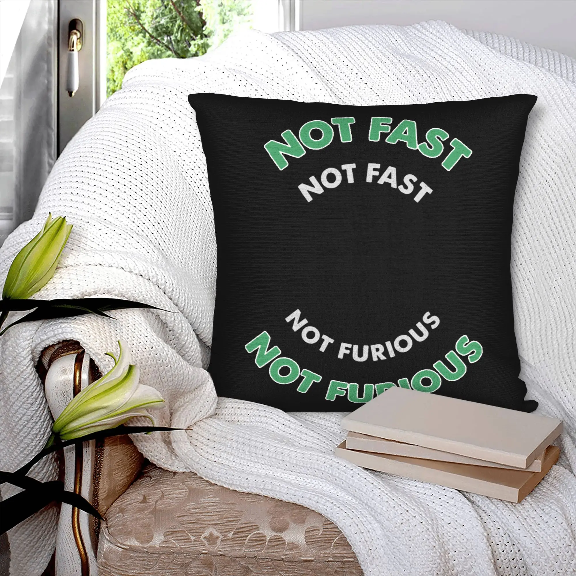 Cute Sloth Not Fast Not Furious Pillow Covers Decor Home Fashion  Cushions for Sofa Square Pillowcase