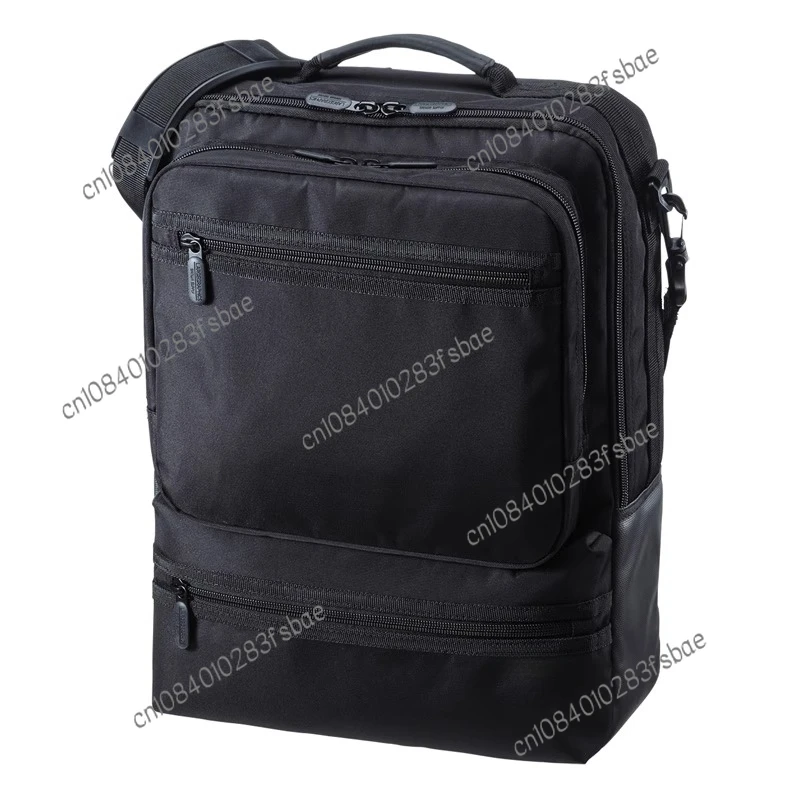 

Thin Vertical Commuter Laptop Bag 15.6 Inch Travel Business Trip Multi-space Compartment Computer Bag