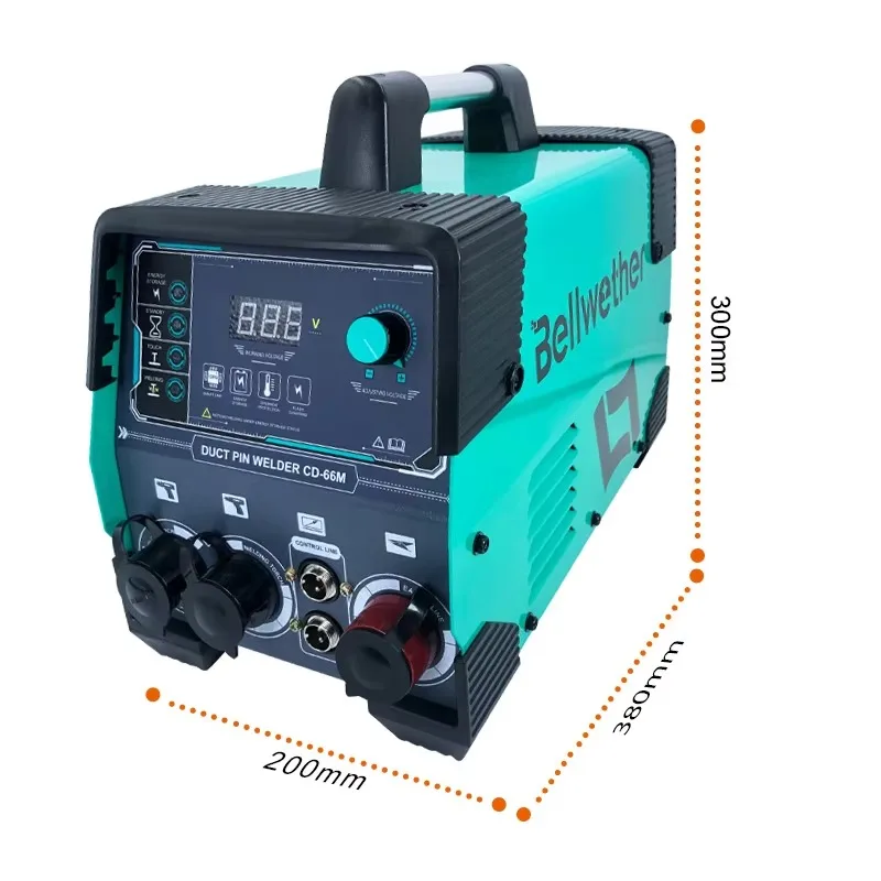 CD-66M Capacitor Duct Pin Welder HAVC System Industrial Welding Machine For Mild Steel Bolt Pin