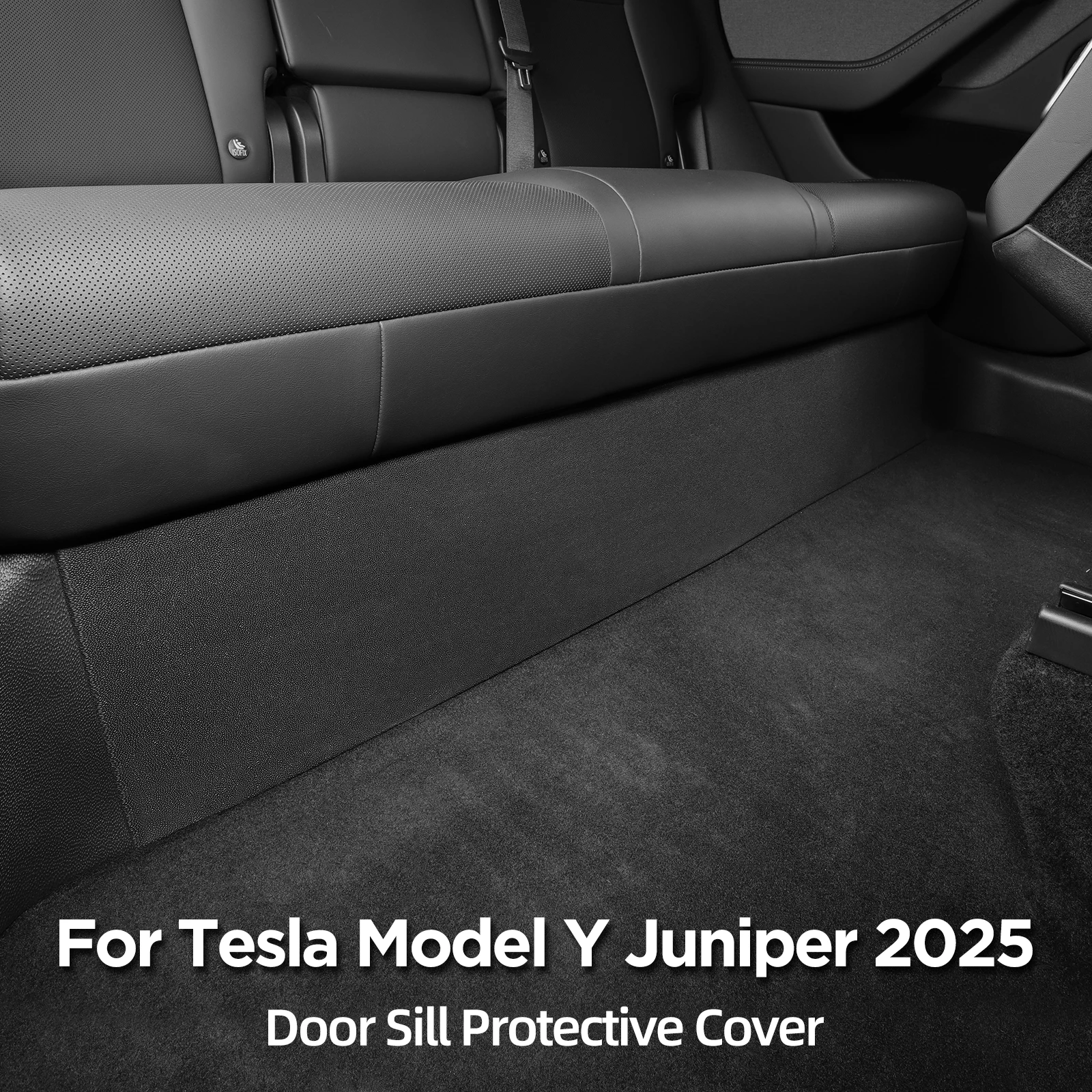 

for Tesla Model Y Launch 2025 Juniper Central Control Side Anti-kick Pad TPE Door Sill Strip Guard Protection Cover