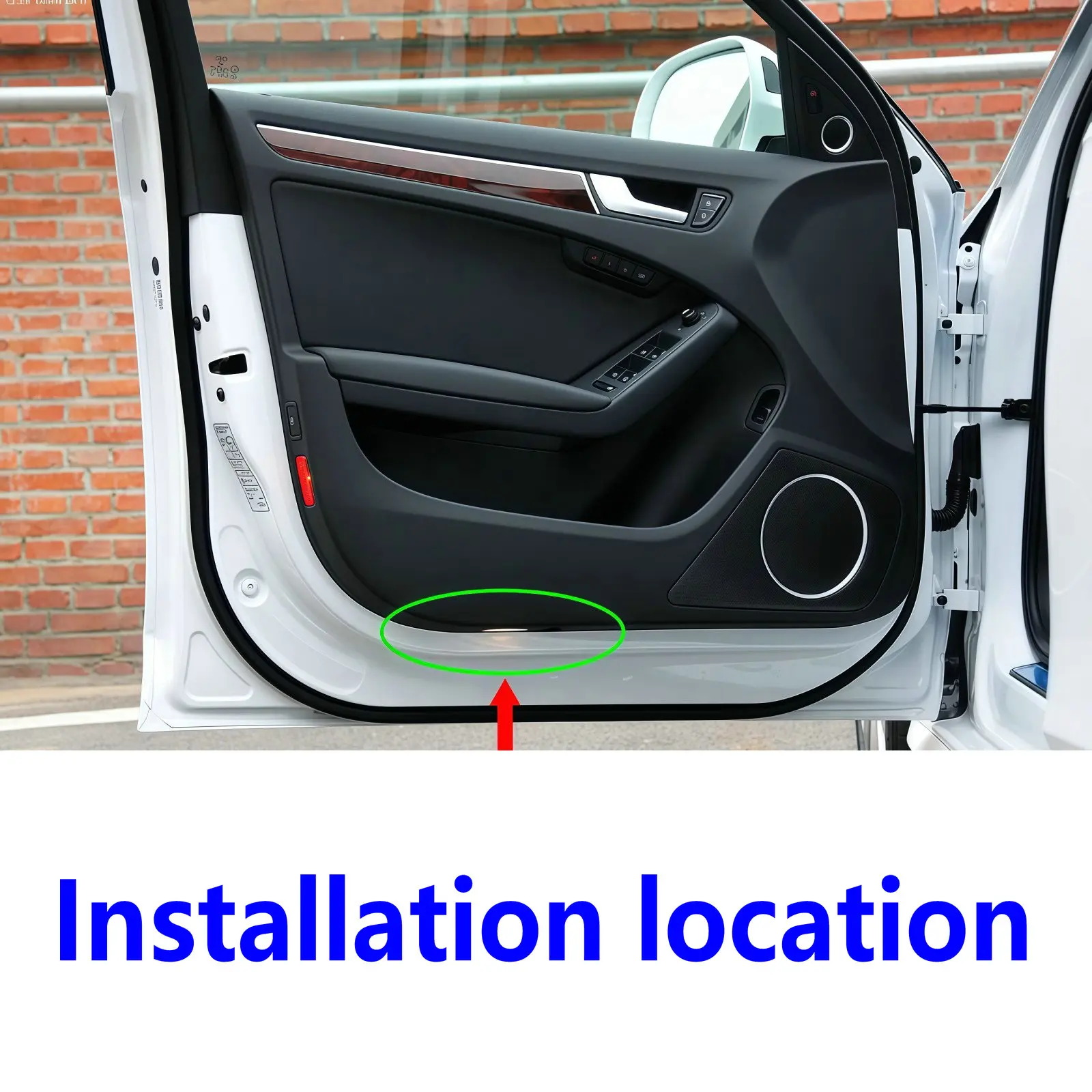 HD Car Door Welcome Light Led Projector Lamp For Audi SLINE QUTTRO A3 A4 B8 8P 8V A6 C7 A5 Q5 B7 B6 B9 RS SQ5 Q3 Q7 S3 S4 S5 Q5