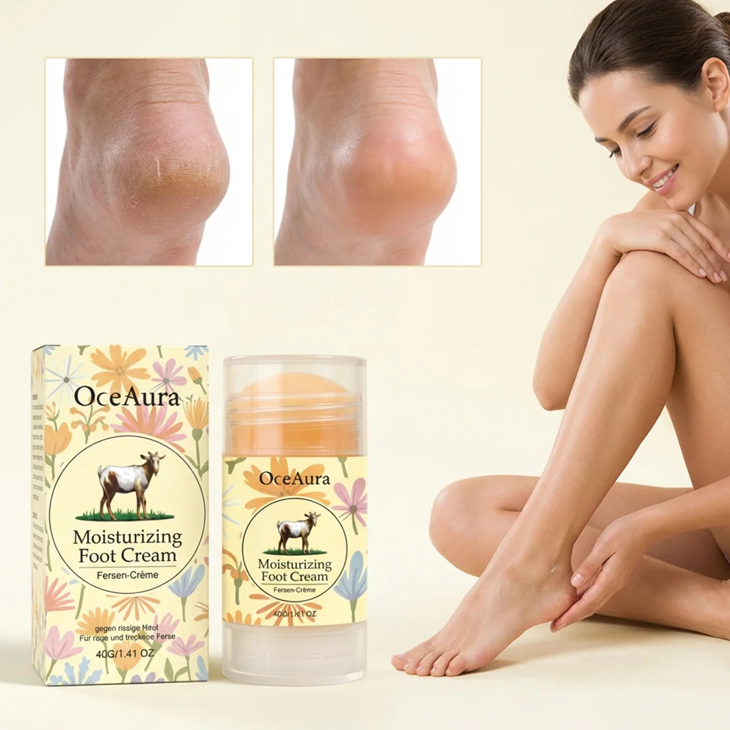 Moisturizing Foot Cream, Softens Calluses, Smooth and Hydrating Texture, Cares for Feet, Suitable for All Seasons, Portable
