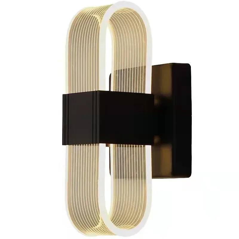 

Современный простой светодиодный акриловый настенный светильник с роскошной атмосферой, спальня, прикроватная тумбочка, коридор отеля, творческая личность