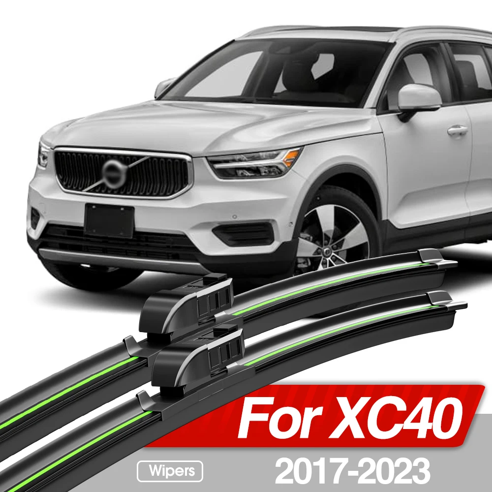 Escobillas de limpiaparabrisas delanteras para Volvo XC40, accesorios de ventana de parabrisas, 2 piezas, 2017, 2023, 2018, 2019, 2020, 2021, 2022