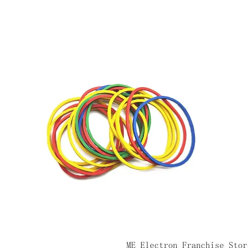 T5EA 400 PCS حلقات مطاطية مرنة ملونة من تنظيم الحرف المنزلية قطرها قطرها