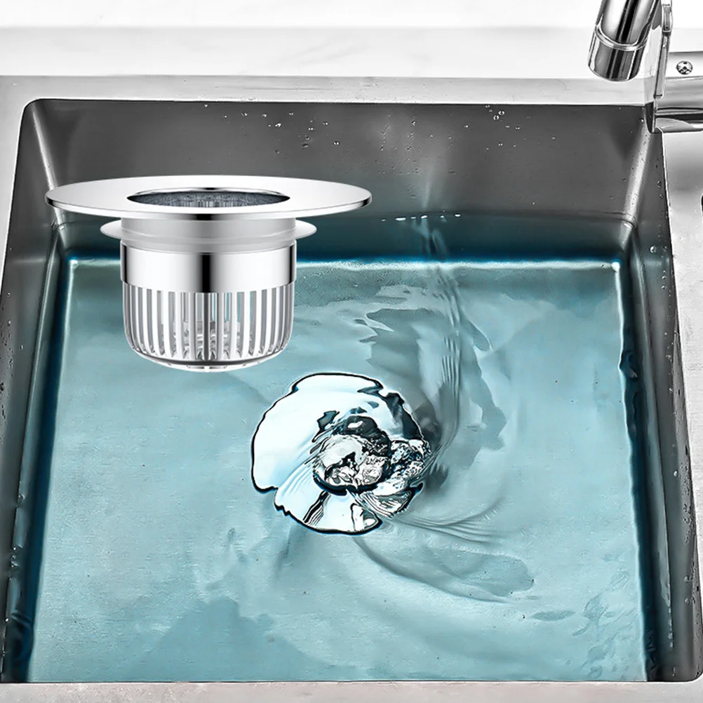 

Thickened Brass Universal Sink Drain Stopper Anti-Blocking Basket Multi-Layer Silicone Seal For Bathroom Washbasin Tub