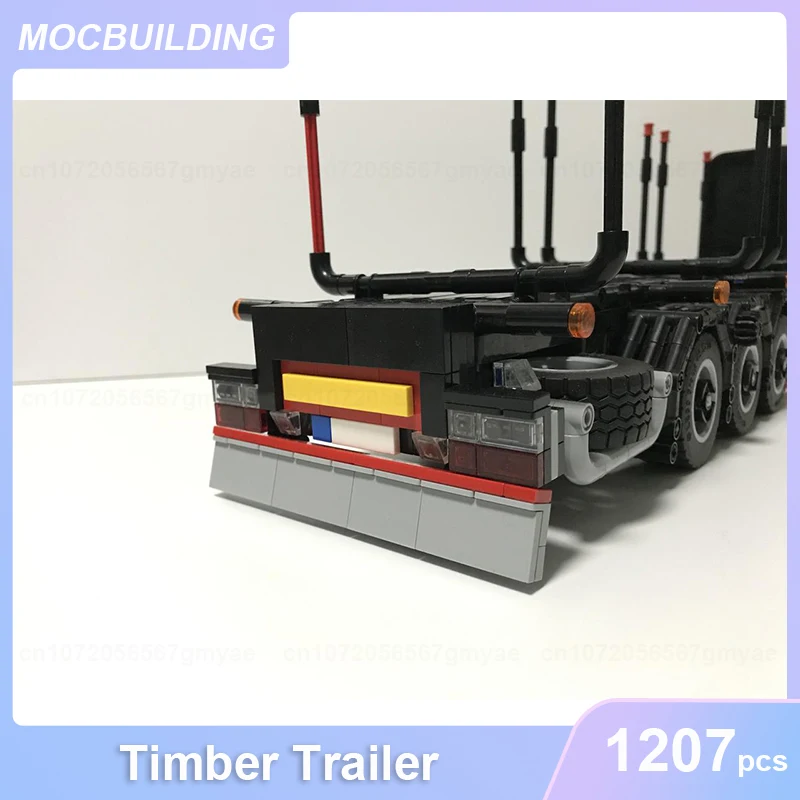 Timber Trailer MOC Building Blocks DIY Assemble Bricks Transportation Educational Creative Collection Toys Xmas Gifts 1207PCS