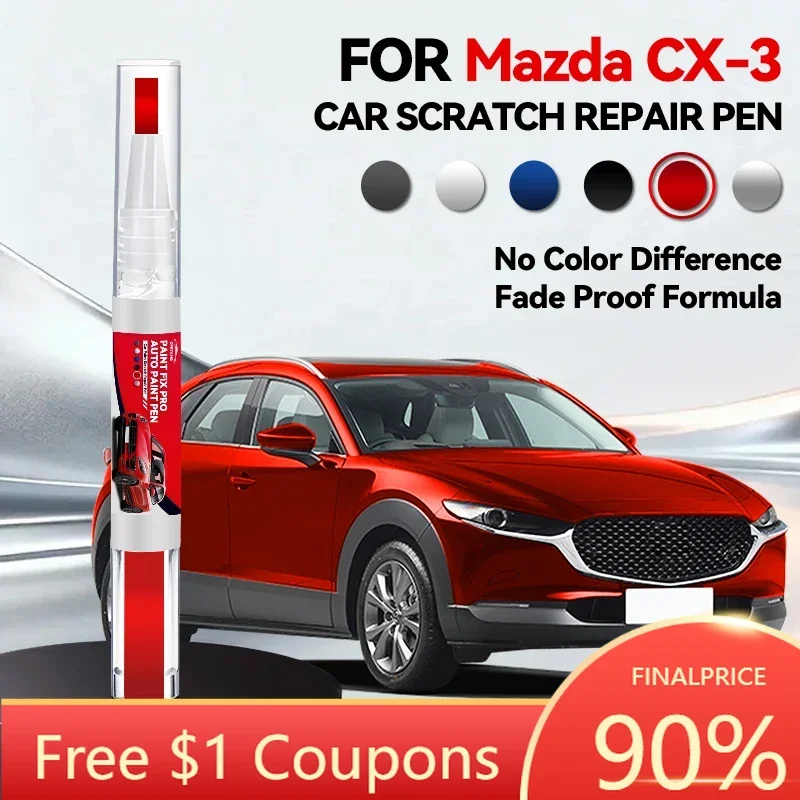 2026 Car Tool Accessories For Mazda CX3 2015-2025 DK Paint Repair Pen Touch Up Scratch Remover DIY Auto Accessories Black White