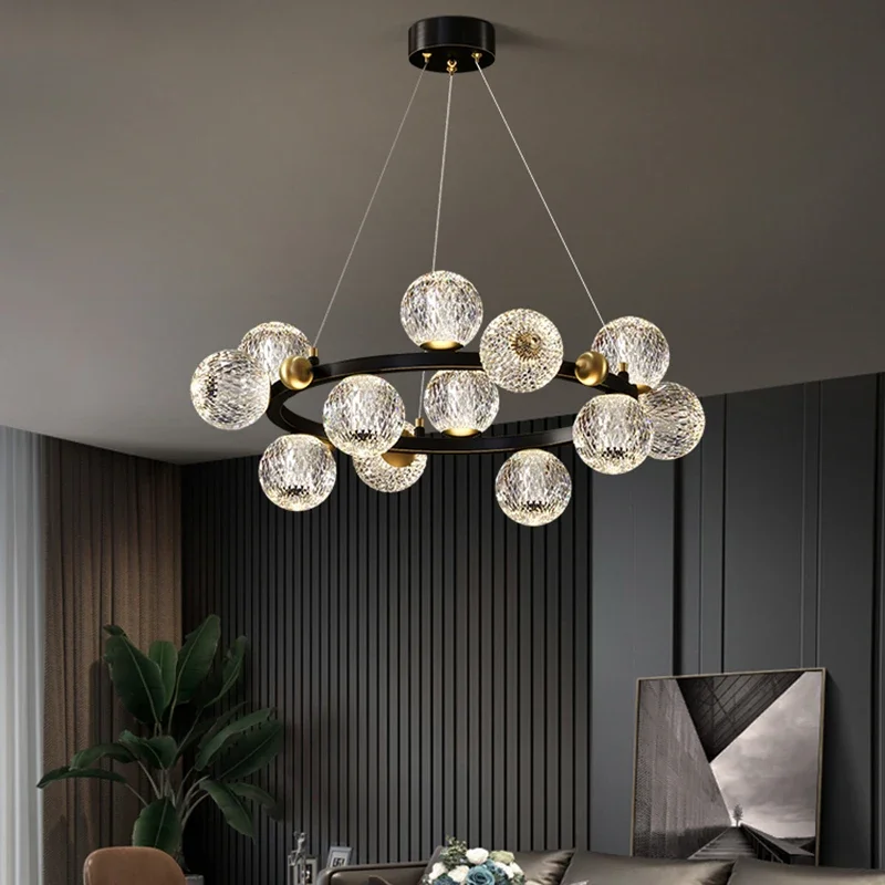 

2025 Modern Home Decor Led Lights Pendant Light Lamps For Living Room Chandeliers For Dining Room Hanging Light Indoor Lighting