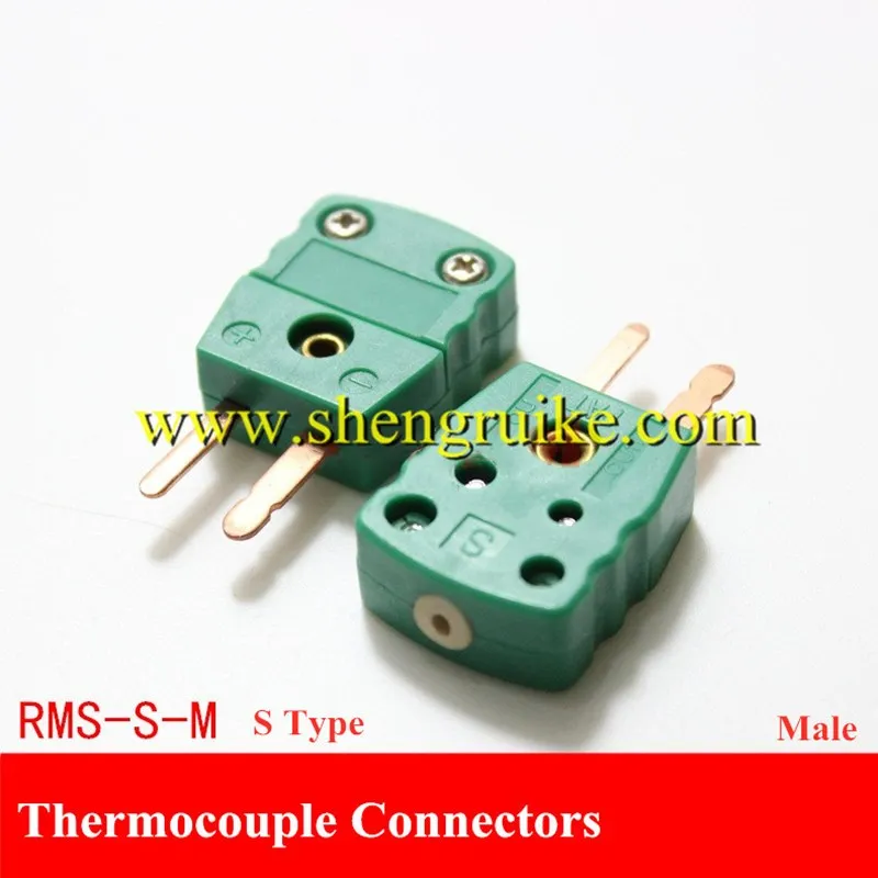 

S Type miniature thermocouple connector flat pin male and female