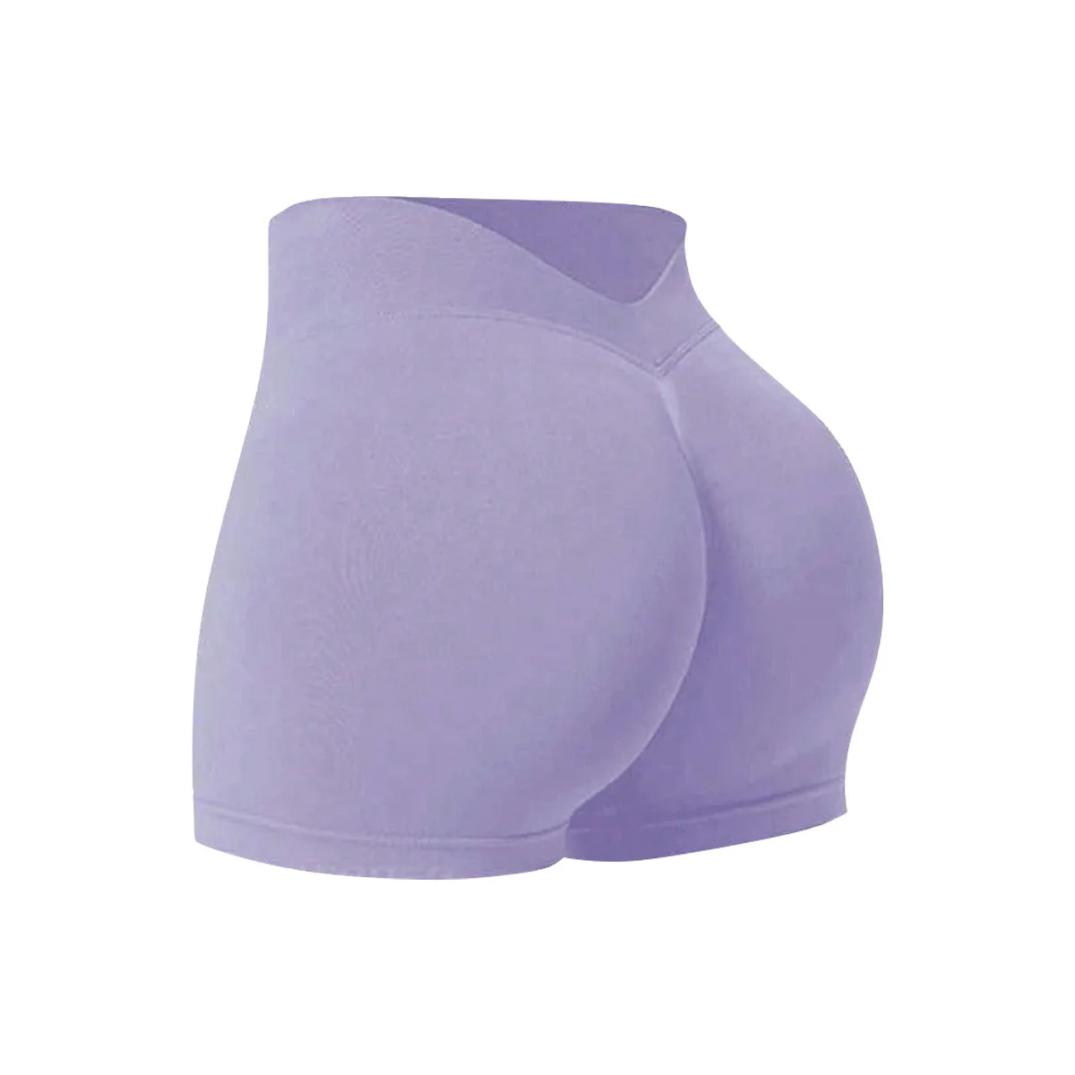 Damen Sommer V-Taille Yoga-Shorts Modische und Sexy Laufhose Fitness-Hose Hochelastische Hüftliftende Sportshorts – Detail 28