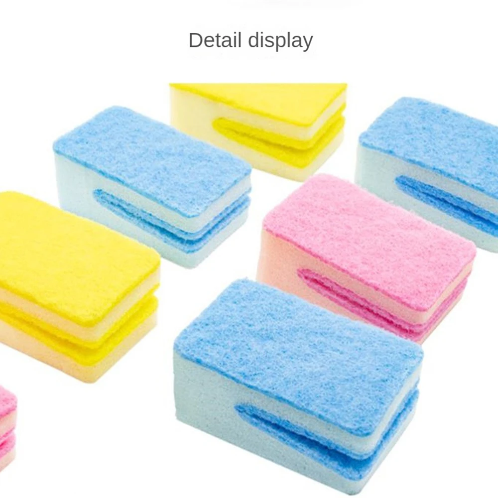 1/3/5PCS Dishwashing Scouring Cloth U-shaped Multifunctional Scouring Pad Cleaning Brushes Rub Large-mouthed Convenient