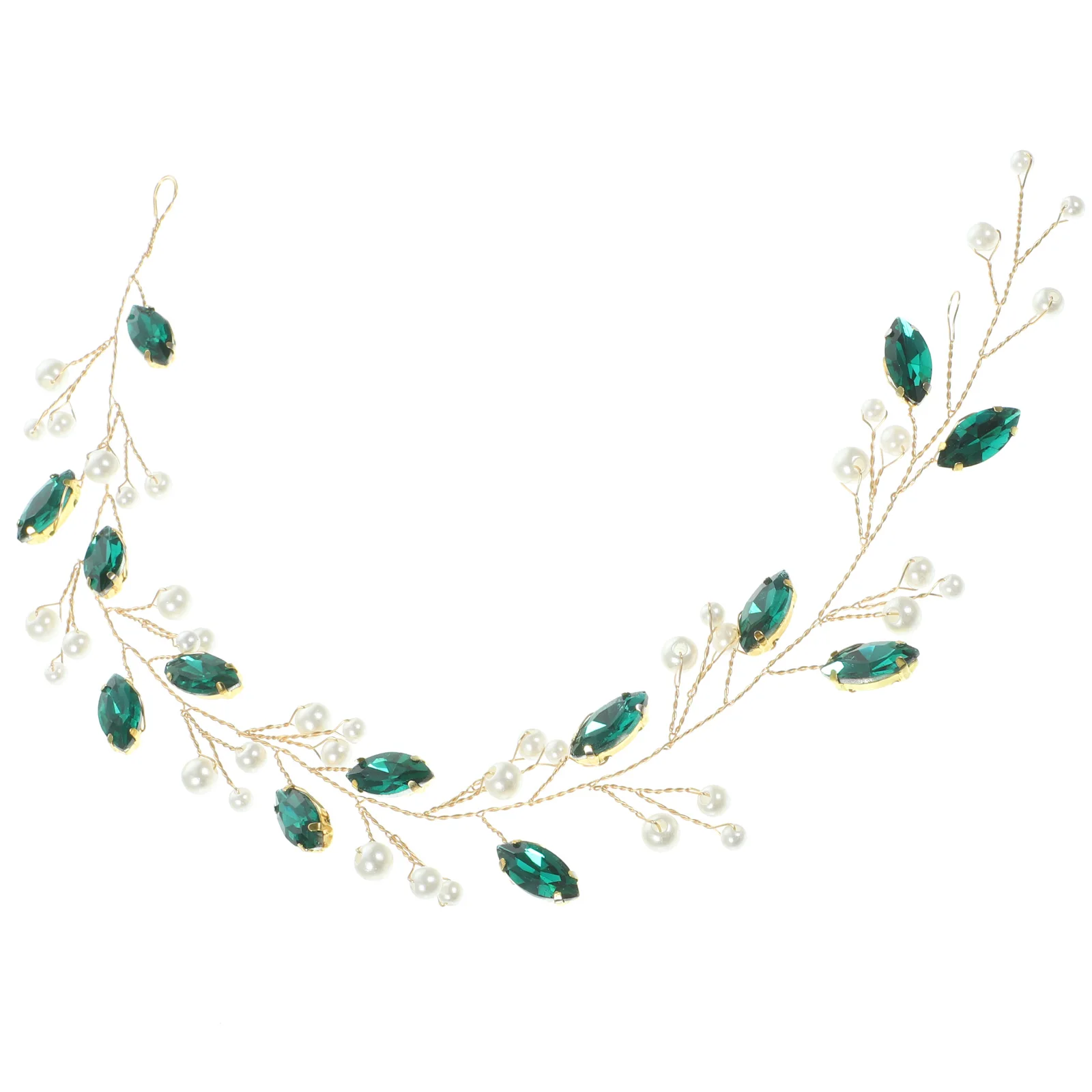 

1pcs Pearl Hairband Bridal Headpiece Wedding Hair Decoration Artificial Pearl Headdress Rhinestone Tiara For Bride Wedding