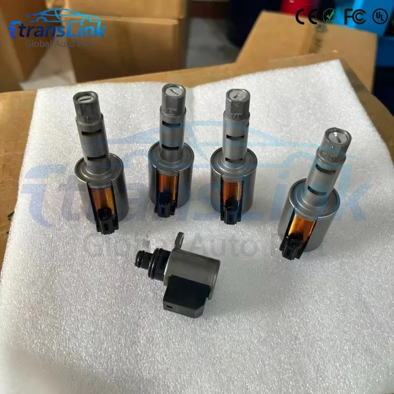 JF015E Transmission Valve Body Solenoid  CVT  RE0F11A Fits For Nissan Note Sentra 12-Up 5PCS （1 set） Automobiles Parts
