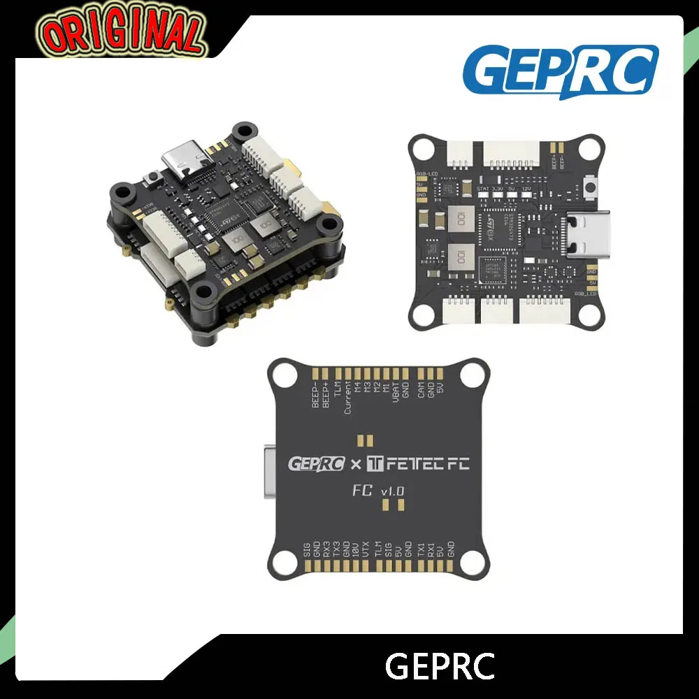 

GEPRC Fettec G4 Alpha GF50A FPV Stack G473 FC 4-в-1 ESC FETTEC S2M Dshot2400 для RC FPV Freestyle Drone Quadcopter
