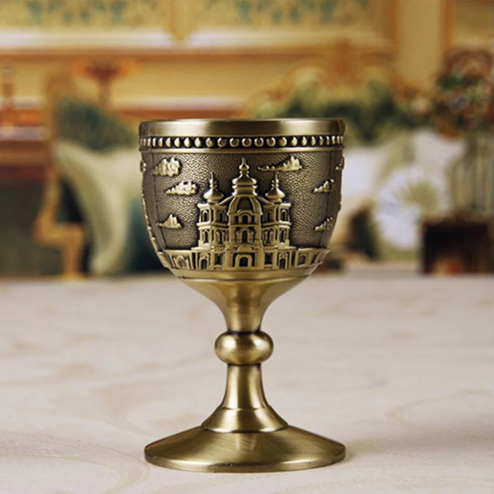 

Eco Friendly Copper Alloy Liquor Glass Handmade Metal Cup Retro Style Non Slip Comfortable Touch For Wine Tea Coffee Milk