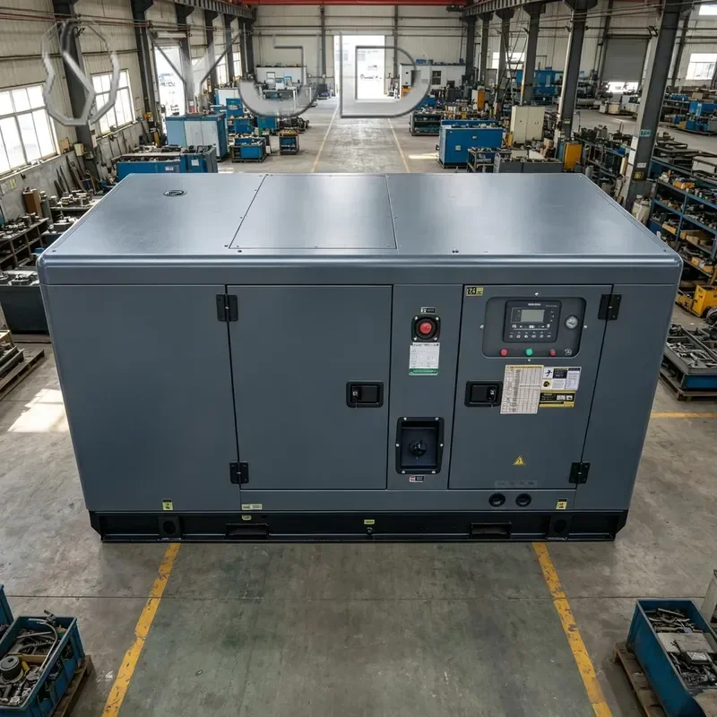 Water Cooled Super Silent Diesel Generator 3Phase 50/60Hz 380/400V  All Copper Brushless Genset With ATS 25KVA 50KW 75KVA