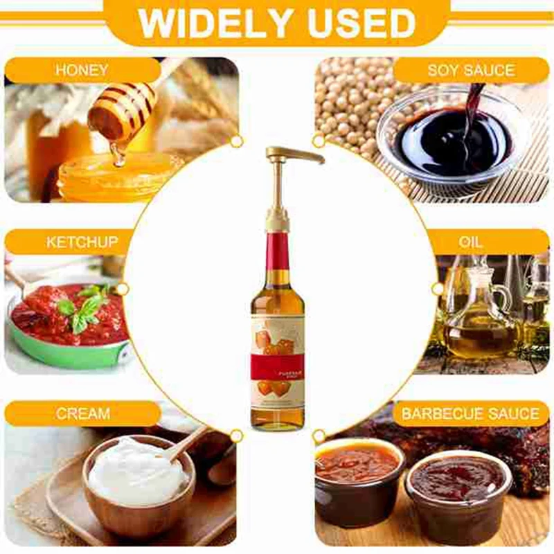 10 buah pompa sirup Dispenser botol sirup kopi 750Ml pompa sirup untuk Aksesori Bar makan dapur
