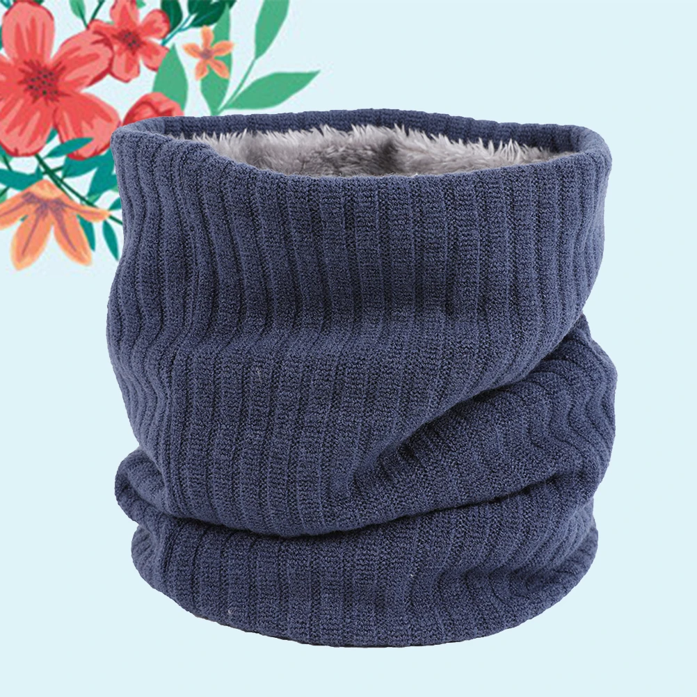 

Fleece Scarf Cover Knit Neck Warmers Circle Scarf Soft Polyester Cozy Classic Fall Winter Camping Hiking Accessories