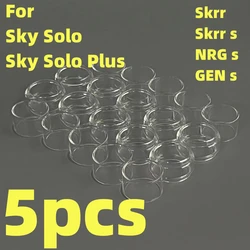 5PCS Automotive Glass Tools Replacement Sky Solo / Sky Solo Plus Bubble Bulb Fat / Straight Normal Transparent Glass Accessary