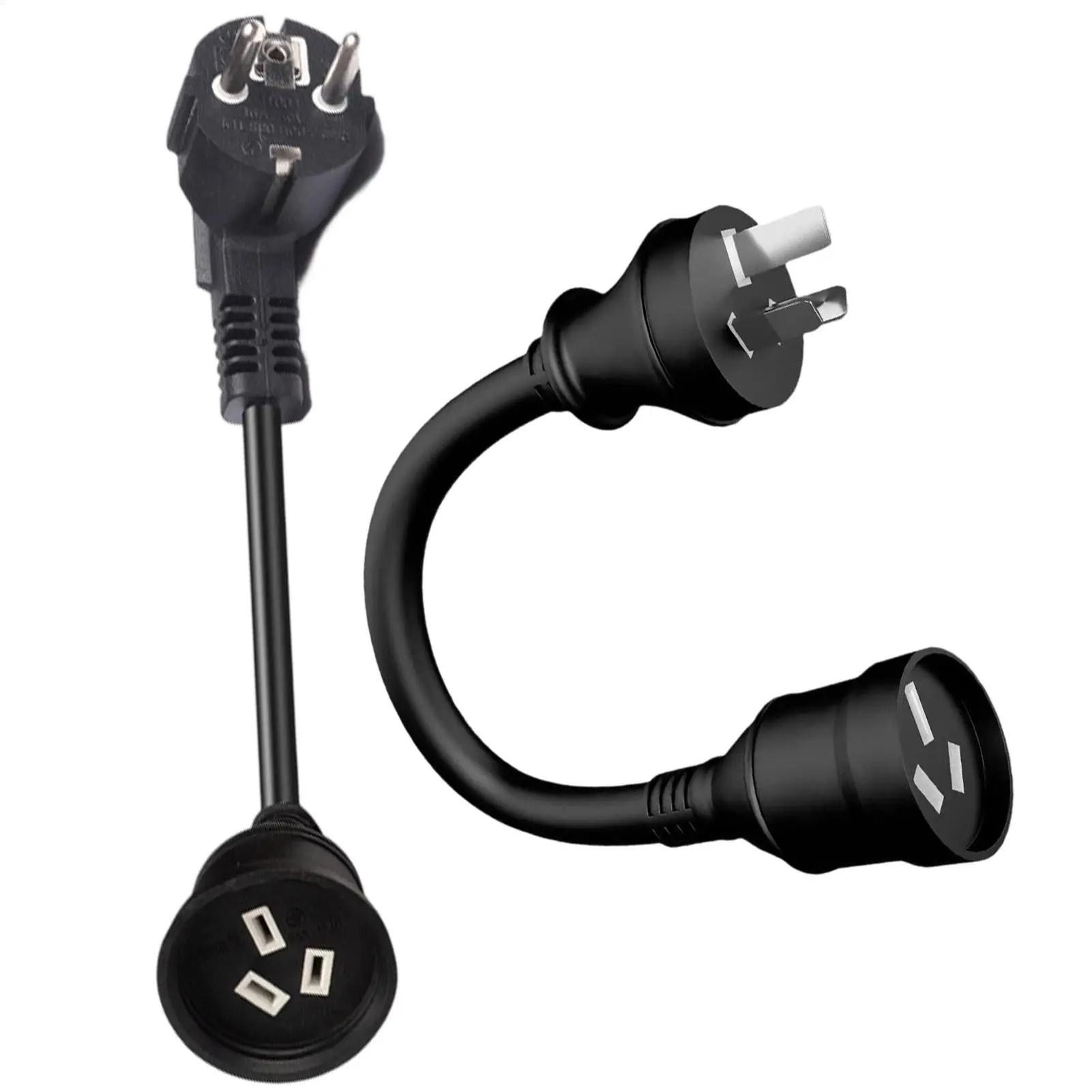 Ev Charger Extension Cable Heavy-Duty 10a-15a Power Adapter Connector EV Charging Extension Cord For Electric Vehicles Rv Camper