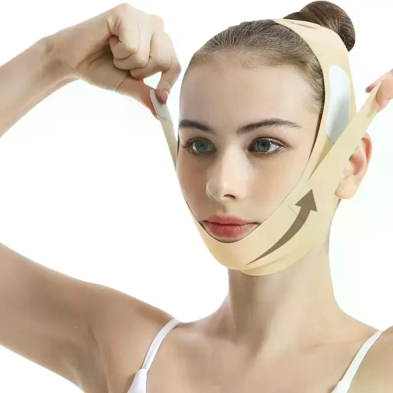 قناع الجرافين على شكل حرف V، قناع الذقن على شكل حرف V، قناع الوجه، تمرين الفك، تدليك شريط ترقق الوجه للذقن المزدوجة #4