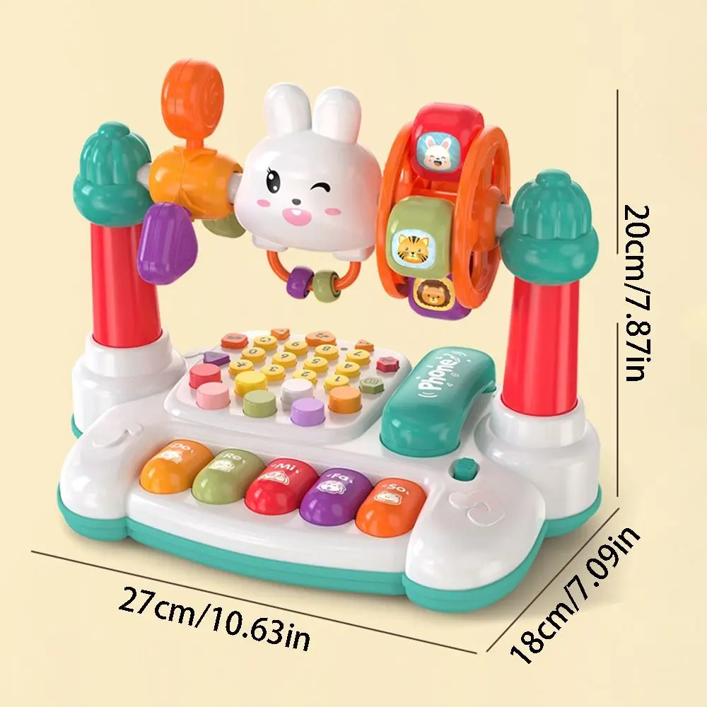 16 in 1 หมุนเพลงคีย์บอร์ดเปียโน Interactive Creative Baby Music เปียโนของเล่นเครื่องดนตรีพร้อมแสงเสียง