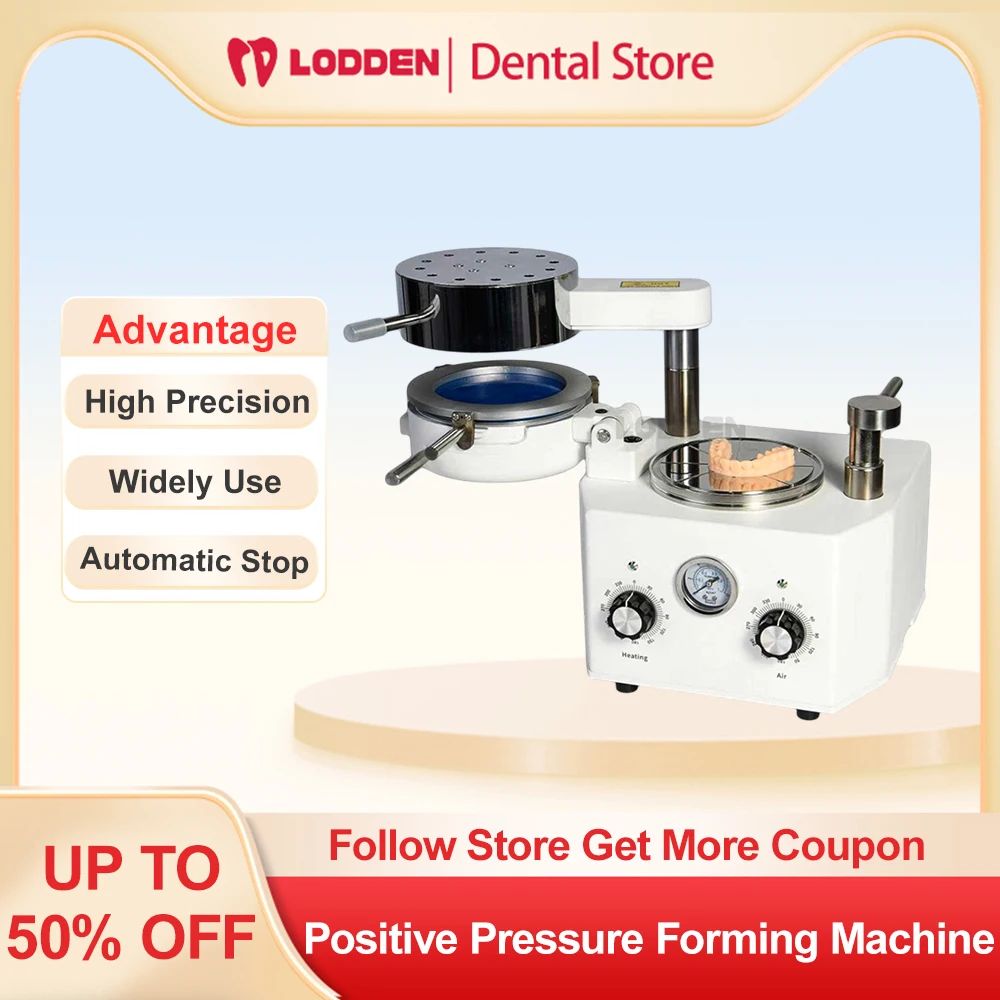 

Dental Positive Pressure Forming Machine Orthodontic retainer Laminating machine Dental Lab Equipment