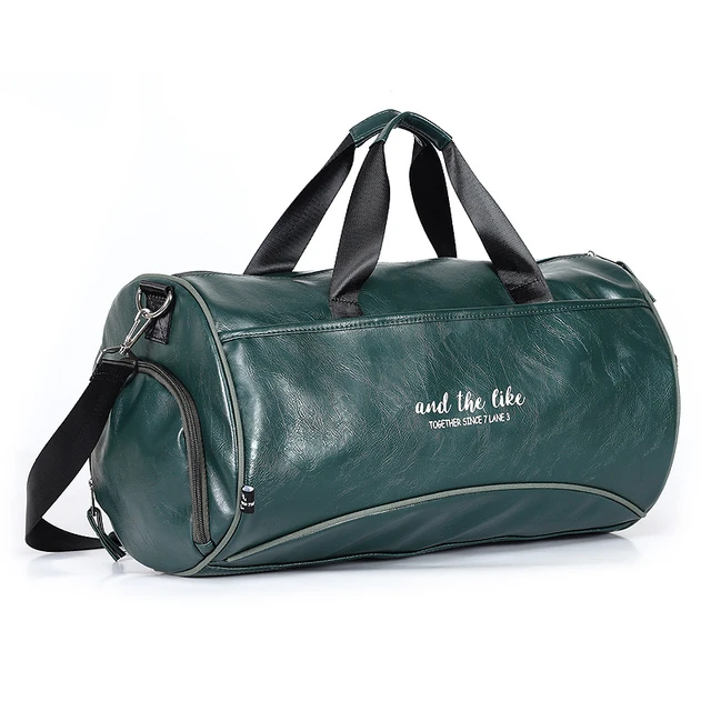 Fitness Travel Bag Shoulder Messenger Bag We Dry Separation Men Fitness Sports Bag Women Hand held Gym Bags Leather